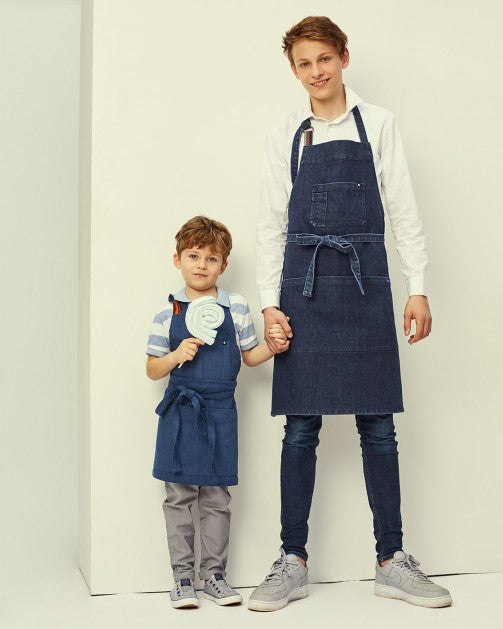 Blue Denim Kids Apron / مئزر دينيم أزرق للأطفال من لوتشو ڤيرسو