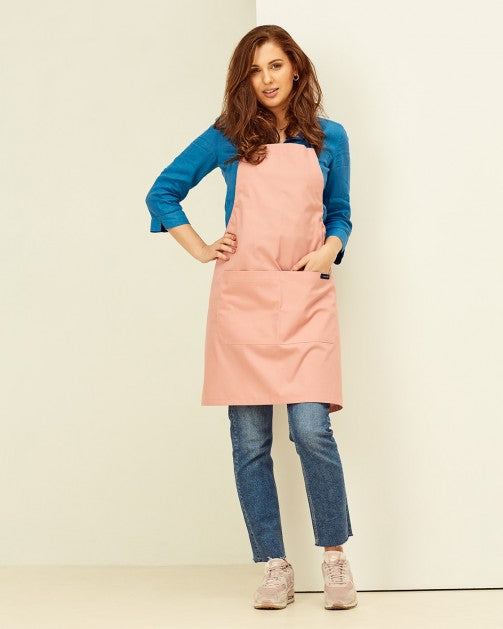 Lucio Verso Light Pink Classic Apron / مئزر كلاسيكي زهري فاتح من لوتشو ڤيرسو