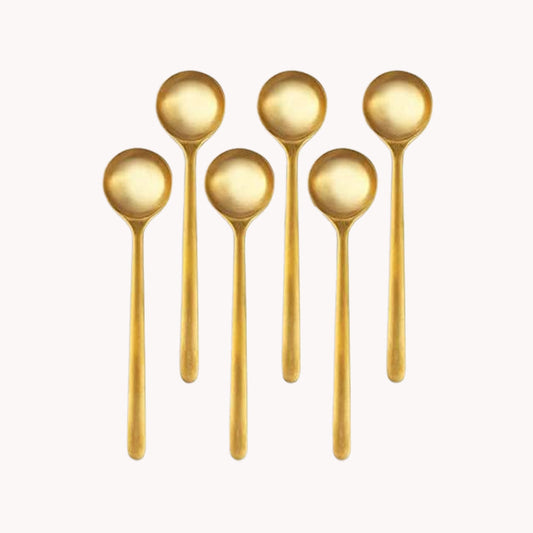 مجموعة ملاعق للقهوة - 6 * 13 سم (L)