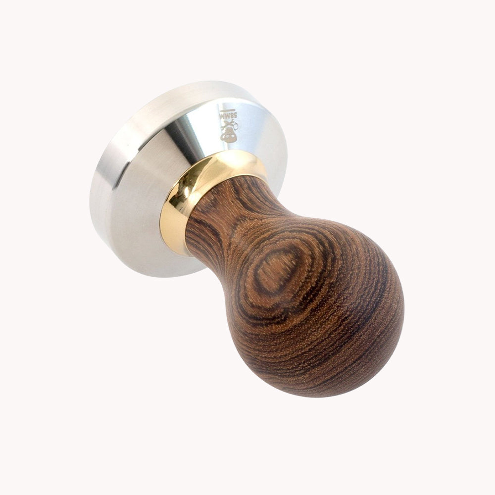 Compressore Professional Espresso Tamp 58mm Flat - Bocote Wood