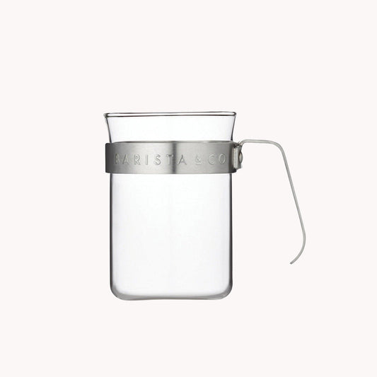 مجموعة من كوبين زجاجيين بمقبض معدني من باريستا اند كو