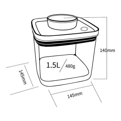 Turn-N-Seal Vacuum Storage Canister 1.5L