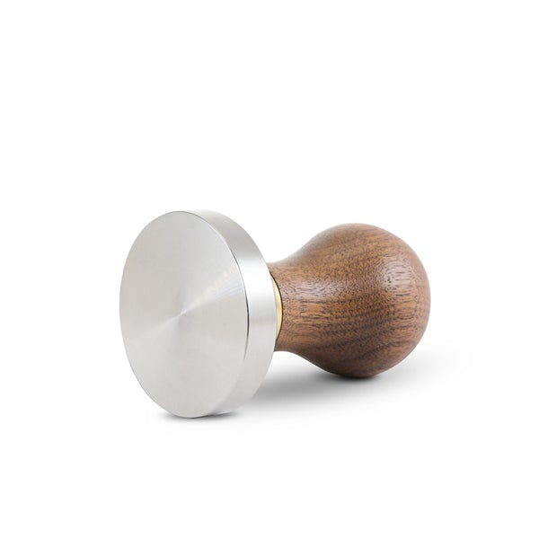 Compressore Professional Espresso Tamp 58mm Flat - Walnut Wood